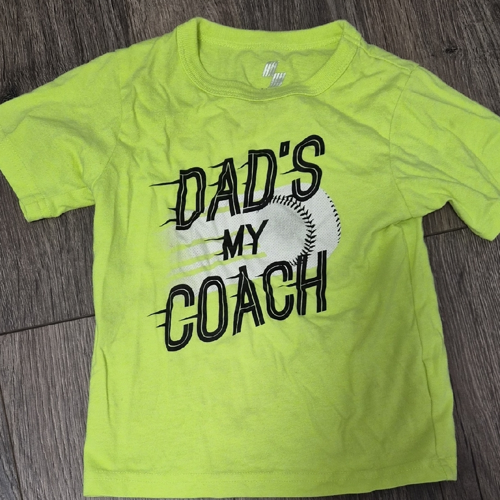 Sporto Neon Green 'Dad's My Coach' Tee